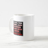 Tasse drôle "Les choses se sont tendues" (Devant gauche)