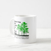 Tasse drôle "Marcher dans les bois" (Devant gauche)
