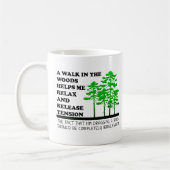 Tasse drôle "Marcher dans les bois" (Gauche)