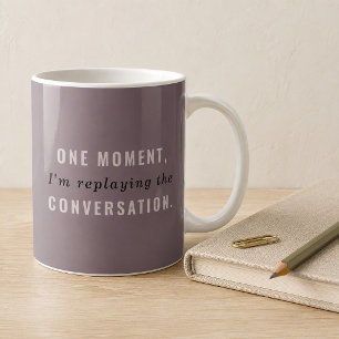 Tasse drôle Mauve pour rejouer la conversation