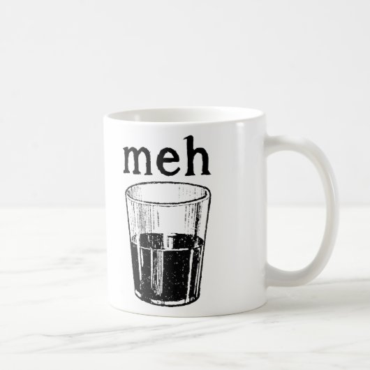 Tasse drôle Meh (Droite)