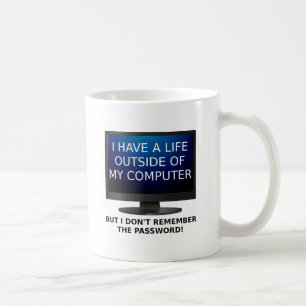 Tasse Drôle Mot de Passe de la Vie