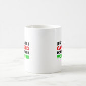 Tasse drôle "Ne sait pas chanter ne chantera pas" (Centre)