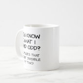 Tasse Drôle Nombres Impairs (Devant gauche)
