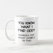 Tasse Drôle Nombres Impairs (Gauche)