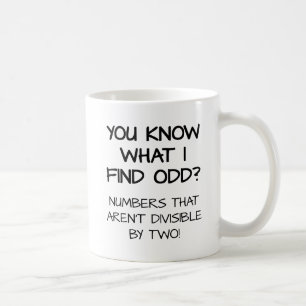 Tasse Drôle Nombres Impairs