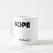 Tasse drôle "Non" (Devant gauche)