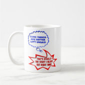 Tasse drôle non dite à haute voix (Gauche)