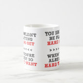 Tasse drôle ou tasse de voyage difficile à obtenir (Centre)