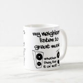 Tasse Drôle ou Tasse de Voyage pour Écouter de la (Devant droit)