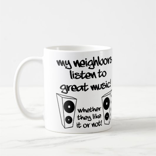 Tasse Drôle ou Tasse de Voyage pour Écouter de la (Gauche)