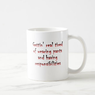 Tasse drôle Pantalon et responsabilités