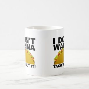 Tasse drôle 'Pas question de parler de ça'
