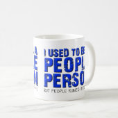 Tasse drôle Pas une personne sociable (Devant droit)