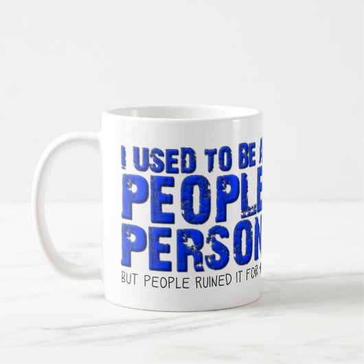 Tasse drôle Pas une personne sociable (Gauche)