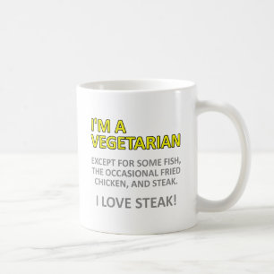 Tasse Drôle Pas Vraiment Végétarien