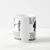 Tasse drôle paternelle de police de police de (Centre)