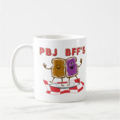 Tasse drôle PBJ BFF (Gauche)