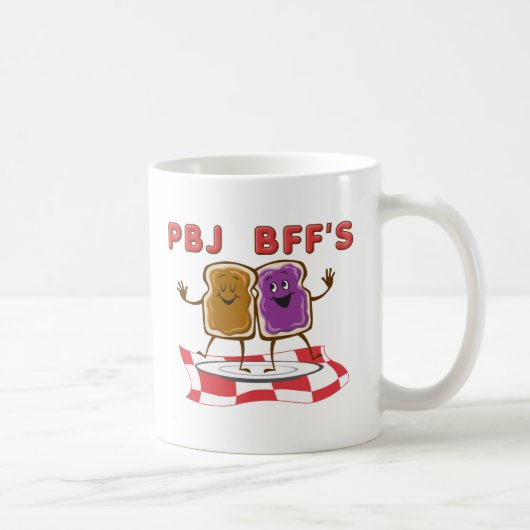 Tasse drôle PBJ BFF (Droite)