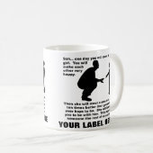 Tasse Drôle Personnalisable de Conseils Paternels (Devant droit)
