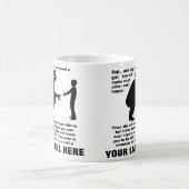 Tasse Drôle Personnalisable de Conseils Paternels (Centre)