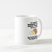 Tasse drôle petit-déjeuner au lit (Devant droit)