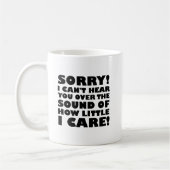 Tasse drôle 'Peu m'importe' (Gauche)