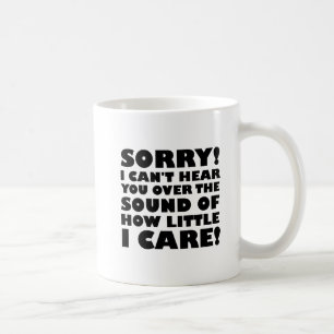 Tasse drôle 'Peu m'importe'