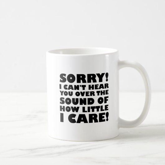 Tasse drôle 'Peu m'importe' (Droite)