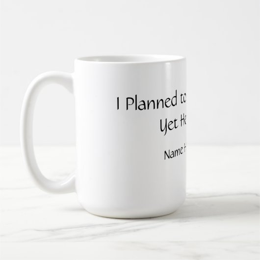 Tasse Drôle Planifiée Productive (Gauche)