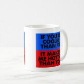 Tasse Drôle Plus Chaud Que Toi (Devant droit)