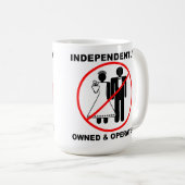 Tasse drôle possédée et exploitée (Devant droit)