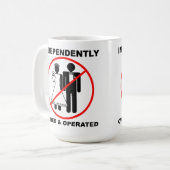 Tasse drôle possédée et exploitée (Devant gauche)