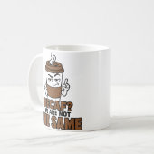 Tasse drôle pour amateur de café 'Décaféiné, nous (Devant gauche)