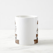 Tasse drôle pour amateur de café 'Décaféiné, nous (Centre)