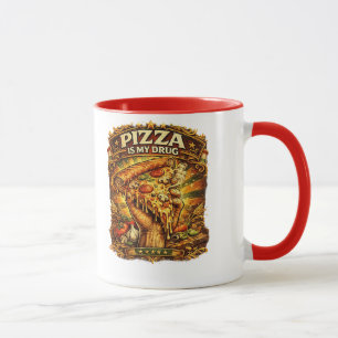 Tasse drôle pour amateur de pizza – La pizza est m