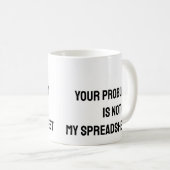 Tasse drôle pour comptable de tableur (Devant droit)