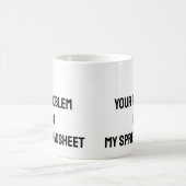 Tasse drôle pour comptable de tableur (Centre)