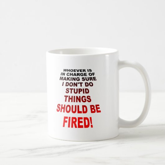 Tasse drôle pour faire des choses idiotes (Droite)
