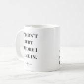Tasse drôle pour infirmière « Ne faisait pas mal a (Devant gauche)