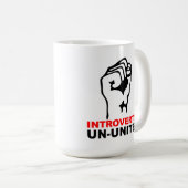 Tasse drôle pour introvertis non-unis (Devant droit)