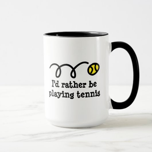 Tasse drôle pour le joueur de tennis (Droite)