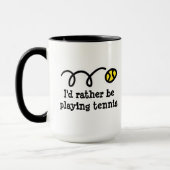 Tasse drôle pour le joueur de tennis (Gauche)