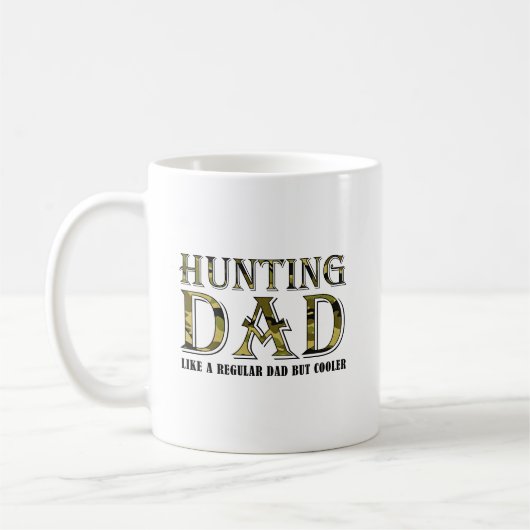 Tasse Drôle pour Papa Chasseur (Gauche)