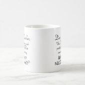 Tasse Drôle pour Pratiquer la Cursive (Centre)