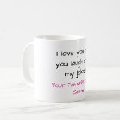 Tasse drôle pour sœur (Devant gauche)