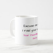 Tasse drôle pour sœur (Devant gauche)