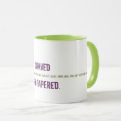 Tasse drôle pour Triathlete - rasé et conique (Devant droit)