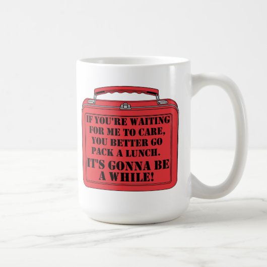 Tasse Drôle "Prépare un Lunch" (Droite)