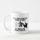 Tasse drôle quad VTT Bâtons Et Pierres (Gauche)